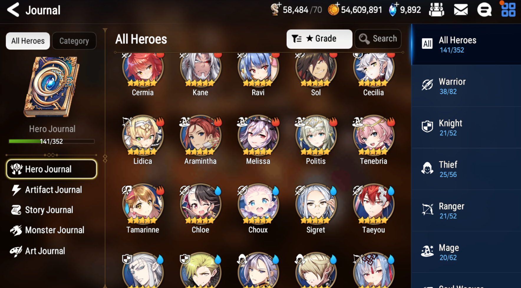 [GLOBAL] [INSTANT] Epic 7 Seven Rinak + artifact + Spirit Eye Celine + 51ML pulls 10k skystones 850 mystics+ Name Starter Account-Mobile Games Starter