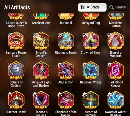 [GLOBAL] [INSTANT] Epic 7 Seven Rinak + artifact + Spirit Eye Celine + 51ML pulls 10k skystones 850 mystics+ Name Starter Account-Mobile Games Starter