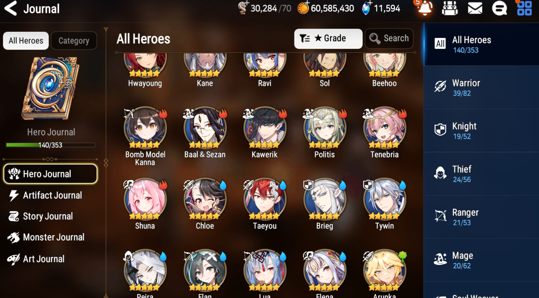 [GLOBAL] [INSTANT] Epic 7 Seven Rinak + Briar Witch Iseria + 63ML pulls 11k skystones 1300 mystics+ Name Starter Account-Mobile Games Starter