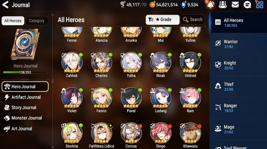 [GLOBAL] [INSTANT] Epic 7 Seven Rinak + Faithless Lidica + 49ML pulls 9k skystones 1250 mystics+ Name Starter Account-Mobile Games Starter