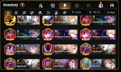 [GLOBAL] [INSTANT] Epic 7 Seven Sea Phantom Politis Lone Crescent Bellona + 35 ML pulls + Name Starter Account-Mobile Games Starter