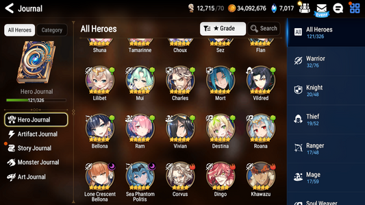 [GLOBAL] [INSTANT] Epic 7 Seven Sea Phantom Politis Lone Crescent Bellona + 35 ML pulls + Name Starter Account-Mobile Games Starter