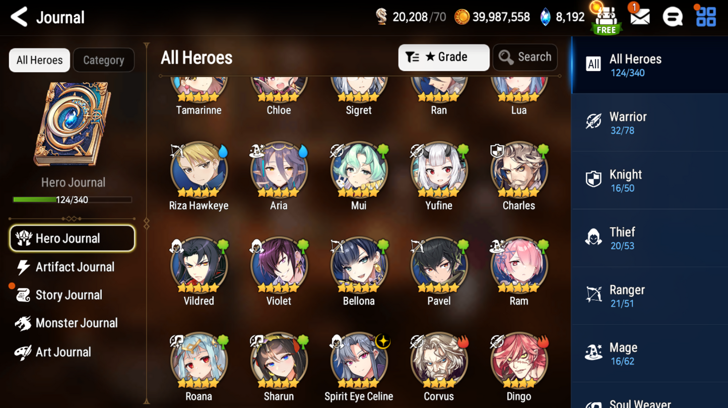 [GLOBAL] [INSTANT] Epic 7 Seven Spirit Eye Celine + ML pulls + Name Starter Account-Mobile Games Starter