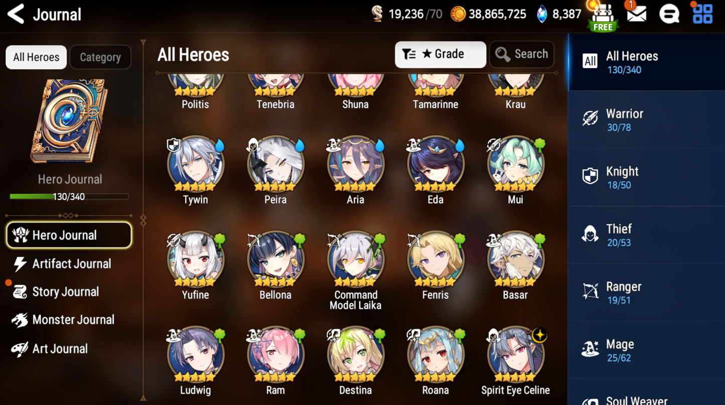 [GLOBAL] [INSTANT] Epic 7 Seven Spirit Eye Celine + ML pulls +Name Starter Account-Mobile Games Starter