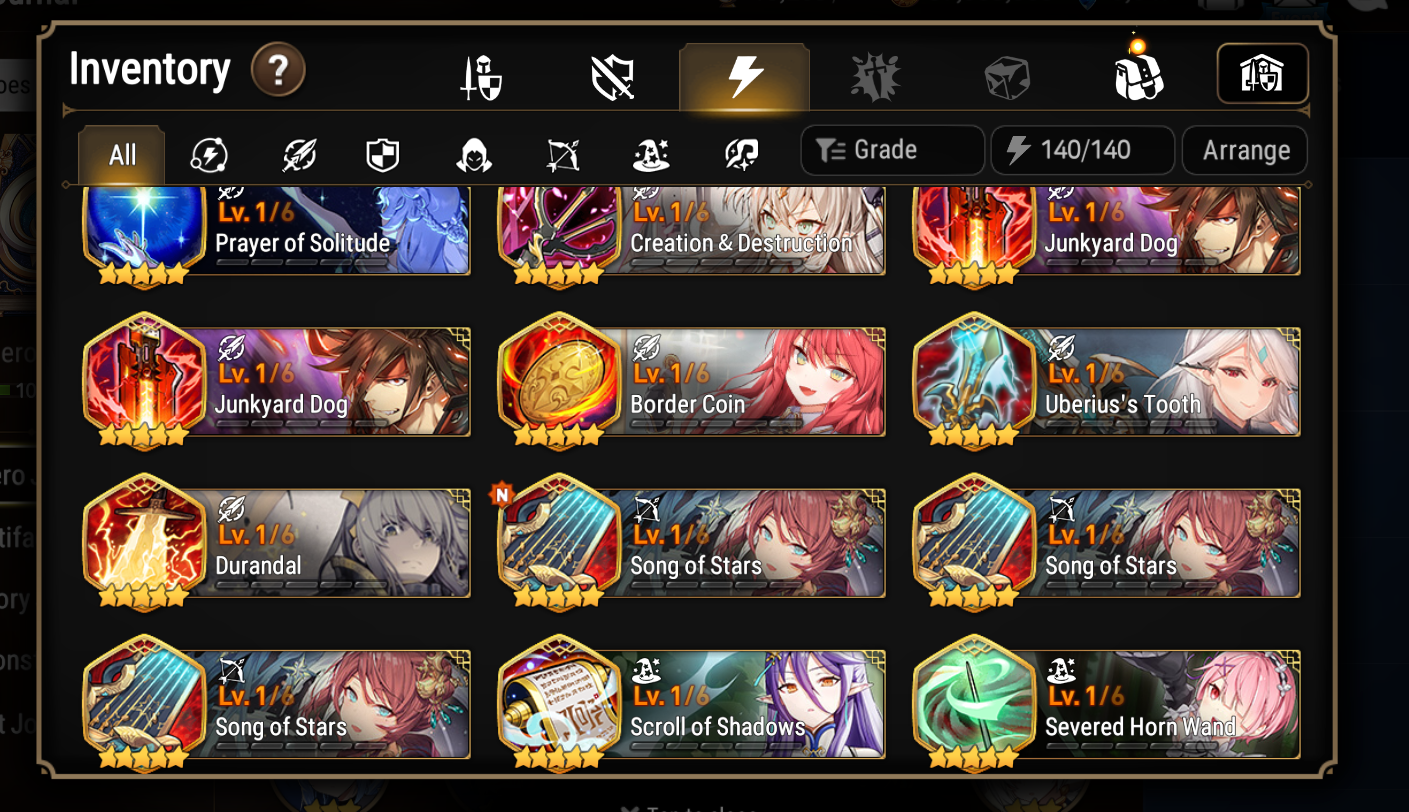 [GLOBAL] [INSTANT] Epic 7 Seven Straze Lethe+artifact + ML pulls +Name Starter Account-Mobile Games Starter