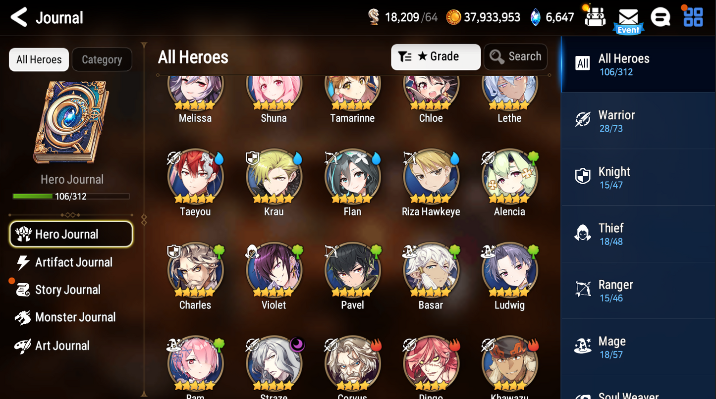 [GLOBAL] [INSTANT] Epic 7 Seven Straze Lethe+artifact + ML pulls +Name Starter Account-Mobile Games Starter