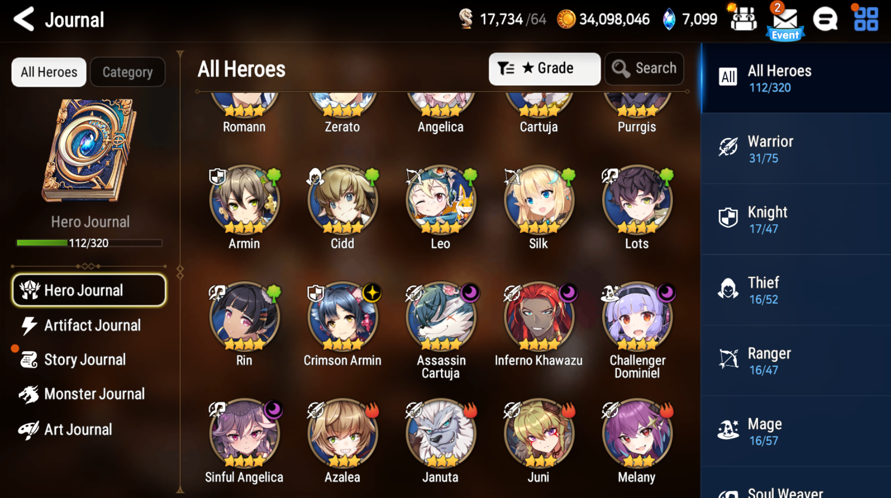 [GLOBAL] [INSTANT] Epic 7 Seven Straze Ruele of Light + ML pulls Starter Account-Mobile Games Starter