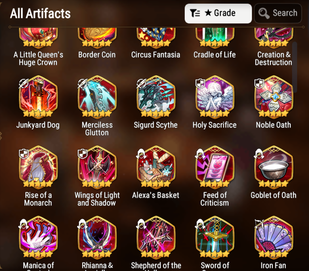 [GLOBAL] [INSTANT] Epic 7 Seven Tori + Artifact + Archdemon's Shadow +ML pulls Starter Account-Mobile Games Starter