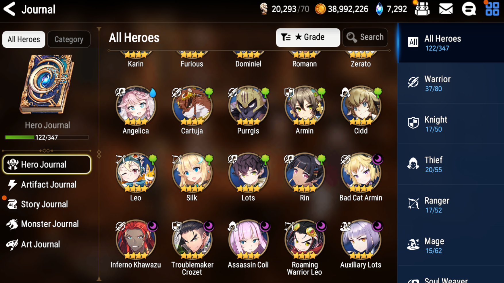 [GLOBAL] [INSTANT] Epic 7 Seven Tori + Artifact + Judge Kise + ML pulls Starter Account-Mobile Games Starter