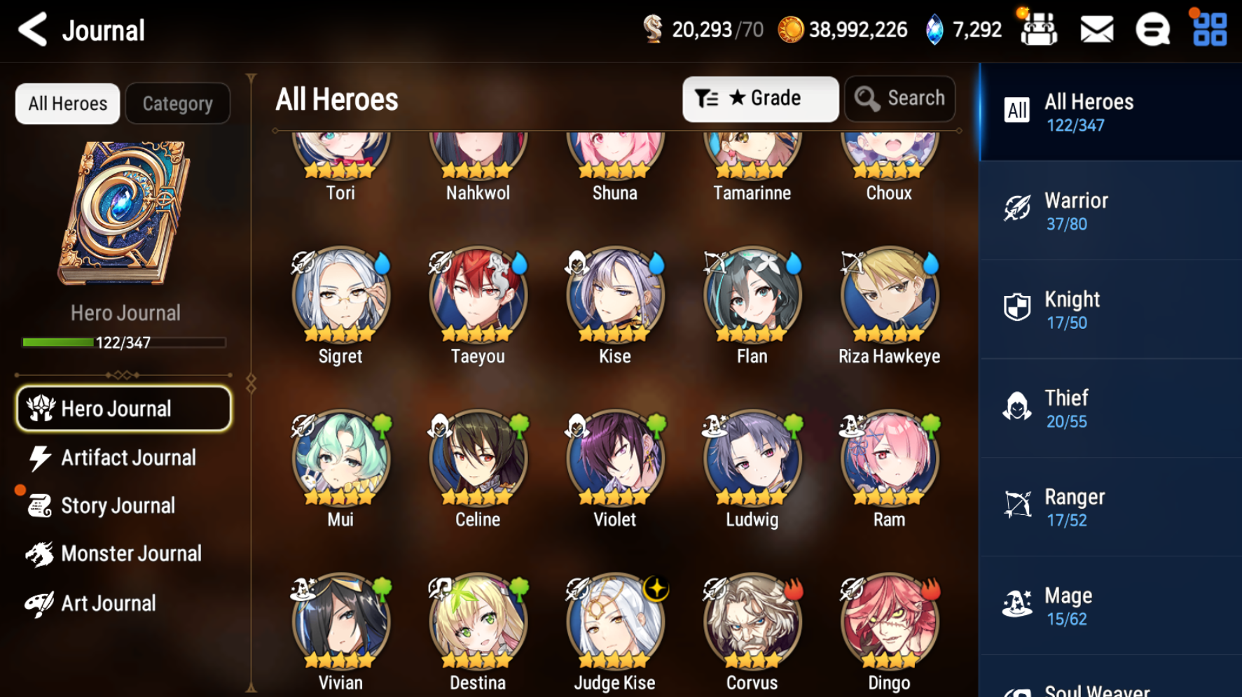 [GLOBAL] [INSTANT] Epic 7 Seven Tori + Artifact + Judge Kise + ML pulls Starter Account-Mobile Games Starter