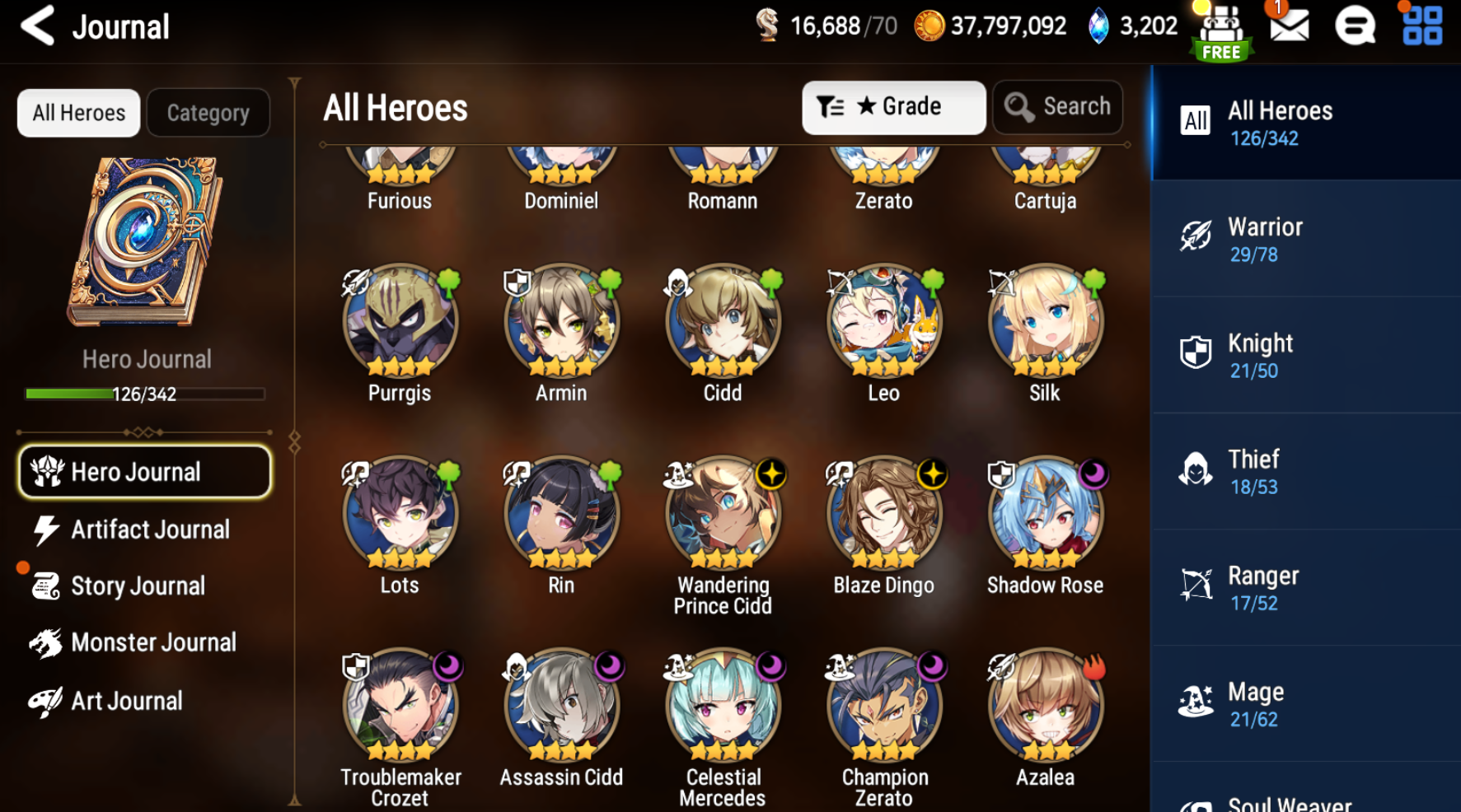 [GLOBAL] [INSTANT] Epic 7 Seven Young Senya+artifact Death Dealer Ray + ML pulls + Name Starter Account-Mobile Games Starter