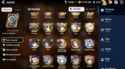 [GLOBAL] [INSTANT] Epic 7 Seven Young Senya+artifact Death Dealer Ray + ML pulls + Name Starter Account-Mobile Games Starter