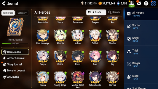 [GLOBAL] [INSTANT] Epic 7 Seven Young Senya+artifact Fallen Cecilia Ken Angel Angelica + ML pulls + Name Starter Account-Mobile Games Starter