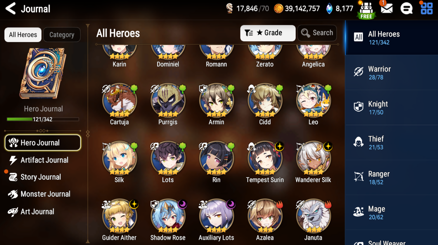 [GLOBAL] [INSTANT] Epic 7 Seven Young Senya+artifact Fallen Cecilia + ML pulls + Name Starter Account-Mobile Games Starter