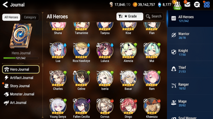 [GLOBAL] [INSTANT] Epic 7 Seven Young Senya+artifact Fallen Cecilia + ML pulls + Name Starter Account-Mobile Games Starter