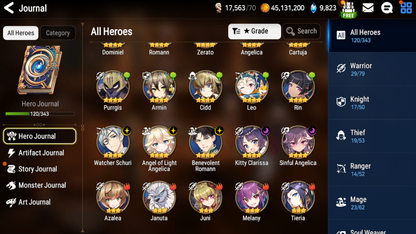 [GLOBAL] [INSTANT] Epic 7 Seven Young Senya+artifact Specter Tenebria Angel of Light Angelica + ML pulls + Name Starter Account-Mobile Games Starter