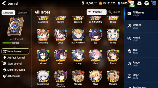 [GLOBAL] [INSTANT] Epic 7 Seven Young Senya+artifact Specter Tenebria Angel of Light Angelica + ML pulls + Name Starter Account-Mobile Games Starter