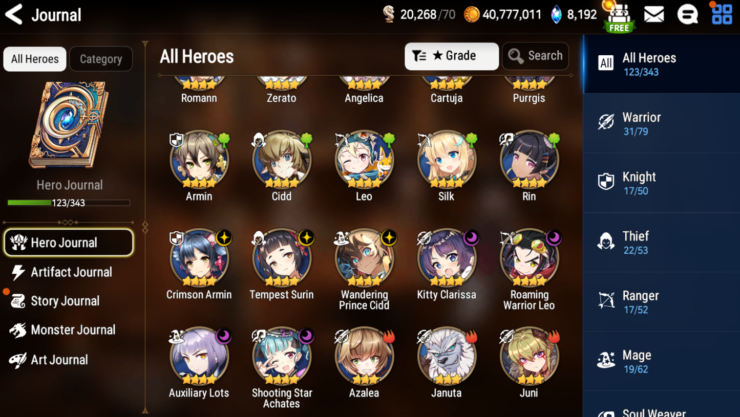 [GLOBAL] [INSTANT] Epic 7 Seven Young Senya+artifact Specter Tenebria + ML pulls + Name Starter Account-Mobile Games Starter