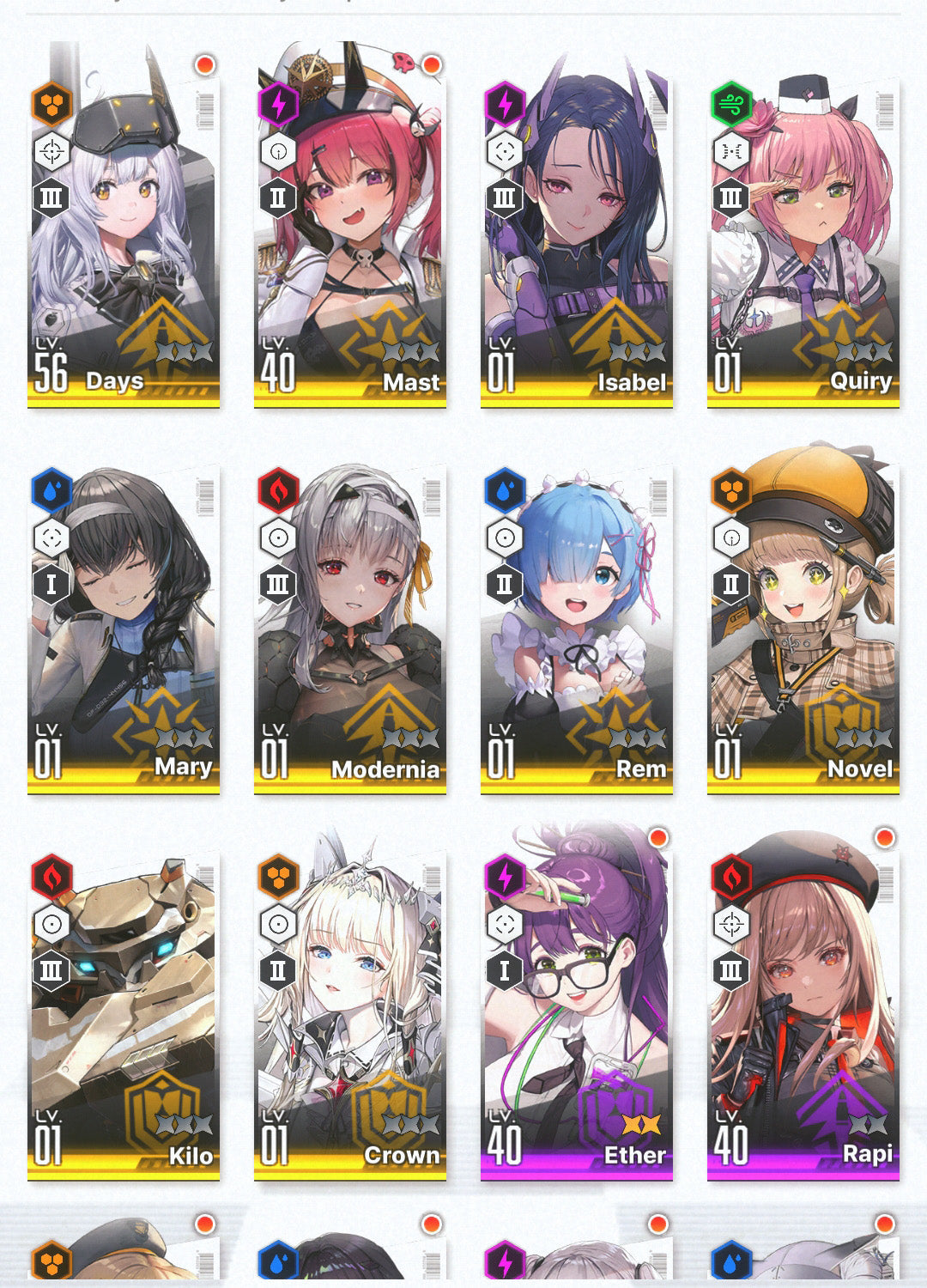 [GLOBAL] [INSTANT] GODDESS OF VICTORY NIKKE 10SSR Rem+skin+Ram+Modernia+Crown+Isabel++ starter account Re:Zero-Mobile Games Starter