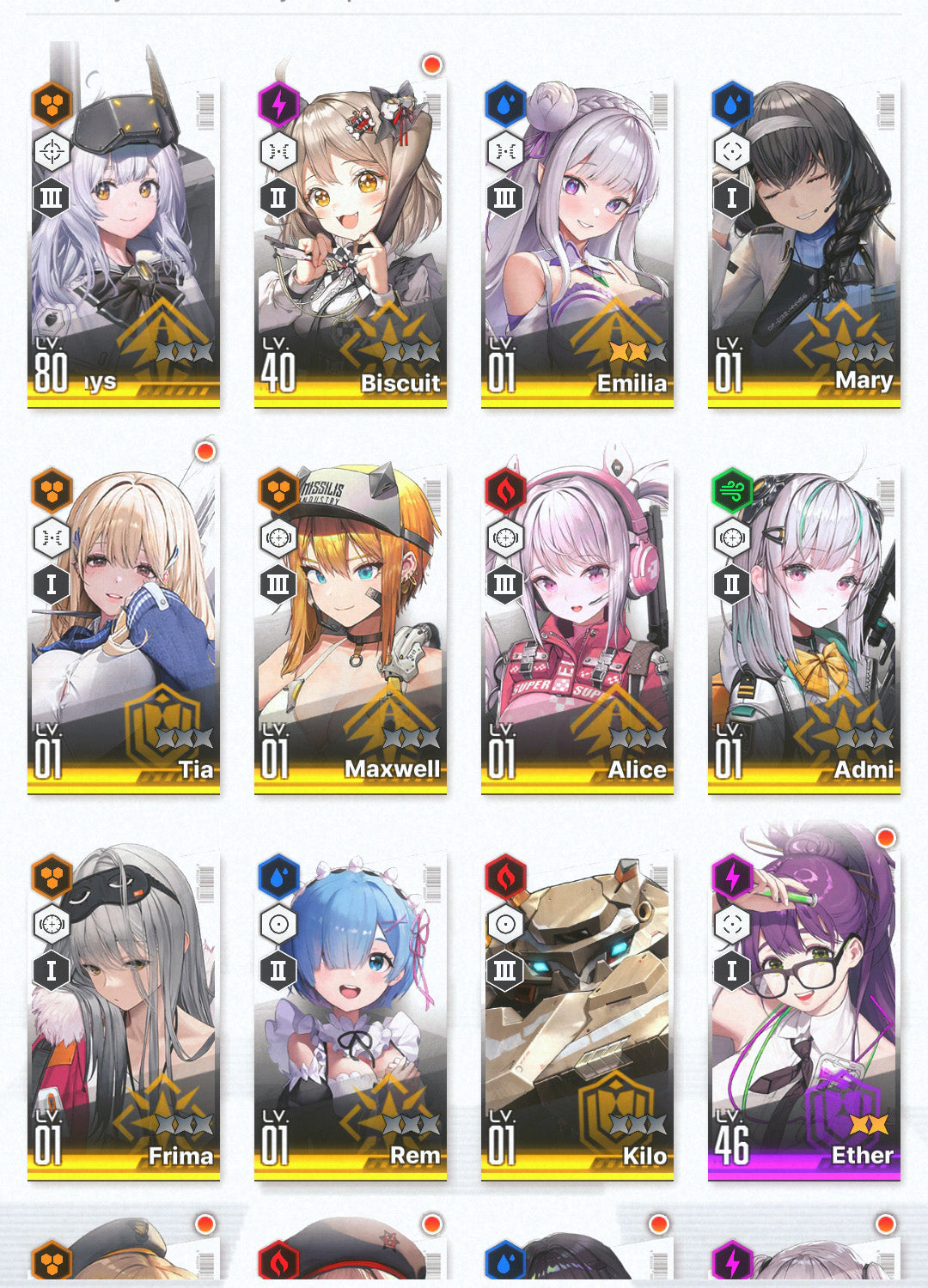 [GLOBAL] [INSTANT] GODDESS OF VICTORY NIKKE 11SSR 3 Emilia+Rem+skin+Ram+Tia+Biscuit+Alice starter account Re:Zero-Mobile Games Starter