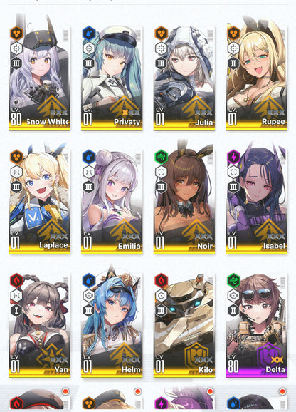 [GLOBAL] [INSTANT] GODDESS OF VICTORY NIKKE 11SSR Emilia+skin+Noir+Privaty+Julia+Yan+ starter account Re:Zero-Mobile Games Starter