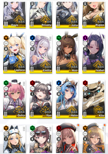 [GLOBAL] [INSTANT] GODDESS OF VICTORY NIKKE 13SSR+Pity Emilia+skin+Noir+Privaty+Julia+Yan+ starter account Re:Zero-Mobile Games Starter