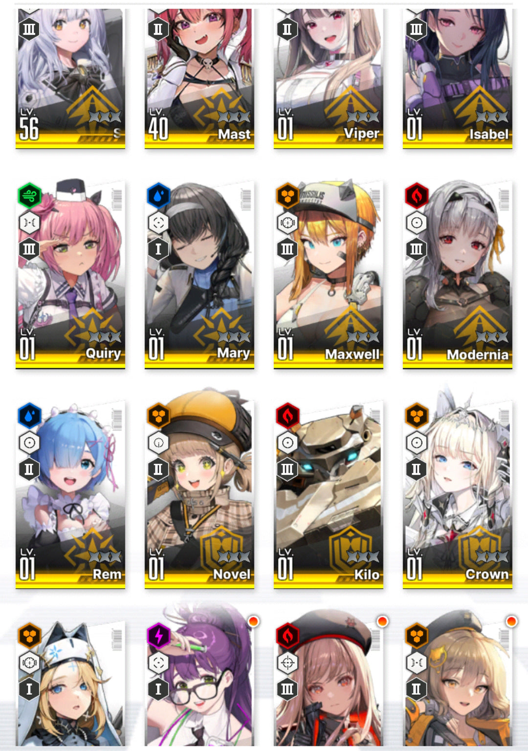 [GLOBAL] [INSTANT] GODDESS OF VICTORY NIKKE 13SSR+Pity Rem+skin+Ram+Modernia+Crown+Isabel++ starter account Re:Zero-Mobile Games Starter