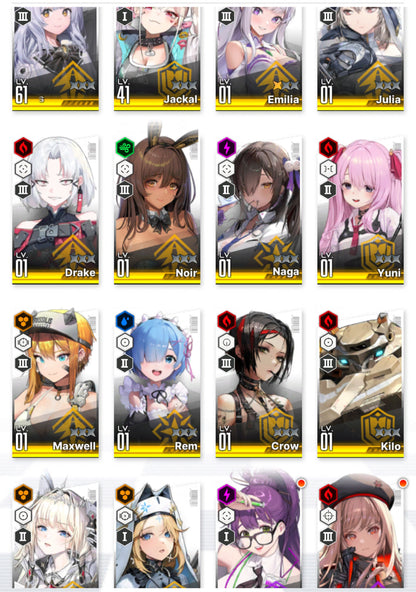 [GLOBAL] [INSTANT] GODDESS OF VICTORY NIKKE 14SSR+Pity Emilia+Rem+skin+Ram+Crown+Noir+Drake+Jackal+ starter account Re:Zero-Mobile Games Starter