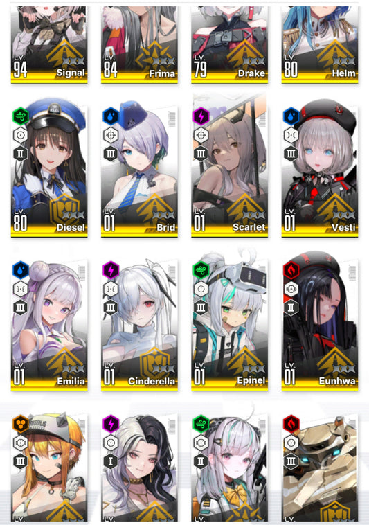 [GLOBAL] [INSTANT] GODDESS OF VICTORY NIKKE 18SSR Emilia+Skin+Cinderella+Scarlet+Crown+Signal+Drake++ starter account Re:Zero-Mobile Games Starter