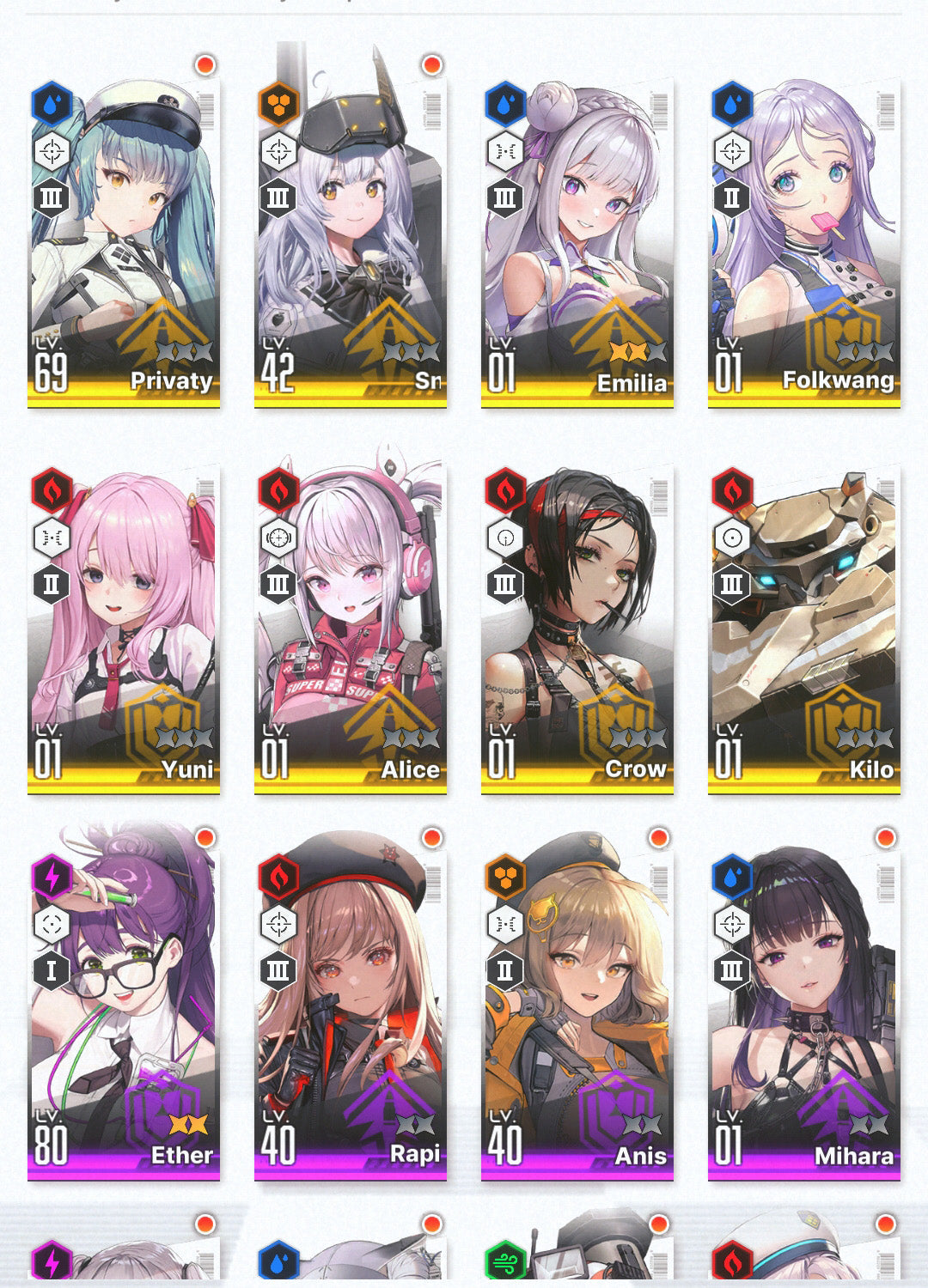 [GLOBAL] [INSTANT] GODDESS OF VICTORY NIKKE 8SSR 3 Emilia+skin+Yuni+Alice+Privaty++ starter account Re:Zero-Mobile Games Starter