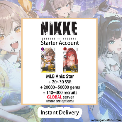 [GLOBAL] [INSTANT] MLB 4X Anis: Star | GODDESS OF VICTORY NIKKE starter account Max Limit Break (see options)-Mobile Games Starter