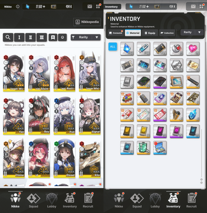 [GLOBAL] [INSTANT] MLB 4X Diesel: Winter Sweets + Brid: Silent Track | GODDESS OF VICTORY NIKKE starter account Max Limit Break (see options)-Mobile Games Starter