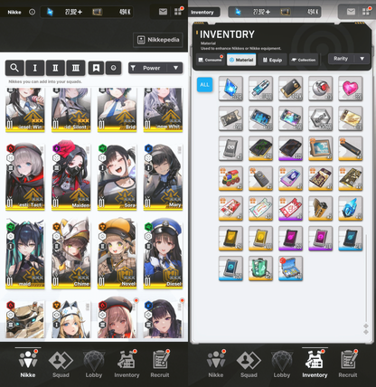 [GLOBAL] [INSTANT] MLB 4X Diesel: Winter Sweets + Brid: Silent Track | GODDESS OF VICTORY NIKKE starter account Max Limit Break (see options)-Mobile Games Starter