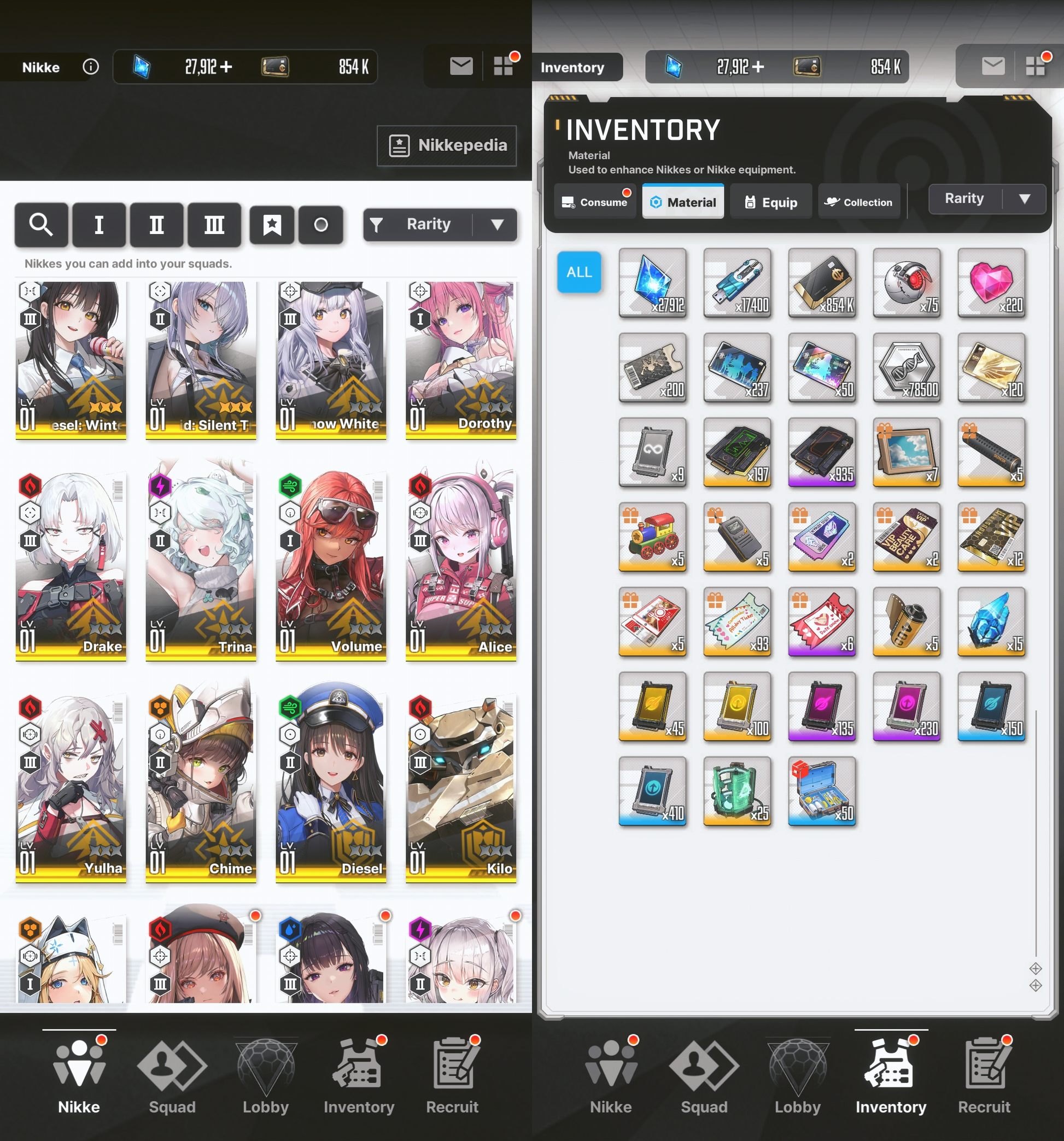 [GLOBAL] [INSTANT] MLB 4X Diesel: Winter Sweets + Brid: Silent Track | GODDESS OF VICTORY NIKKE starter account Max Limit Break (see options)-Mobile Games Starter