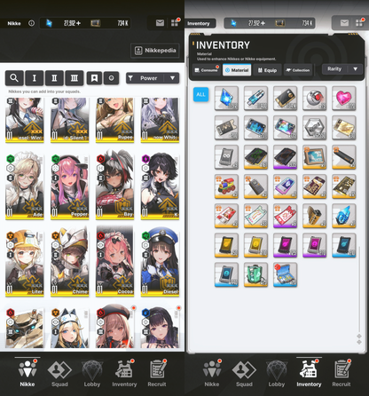 [GLOBAL] [INSTANT] MLB 4X Diesel: Winter Sweets + Brid: Silent Track | GODDESS OF VICTORY NIKKE starter account Max Limit Break (see options)-Mobile Games Starter