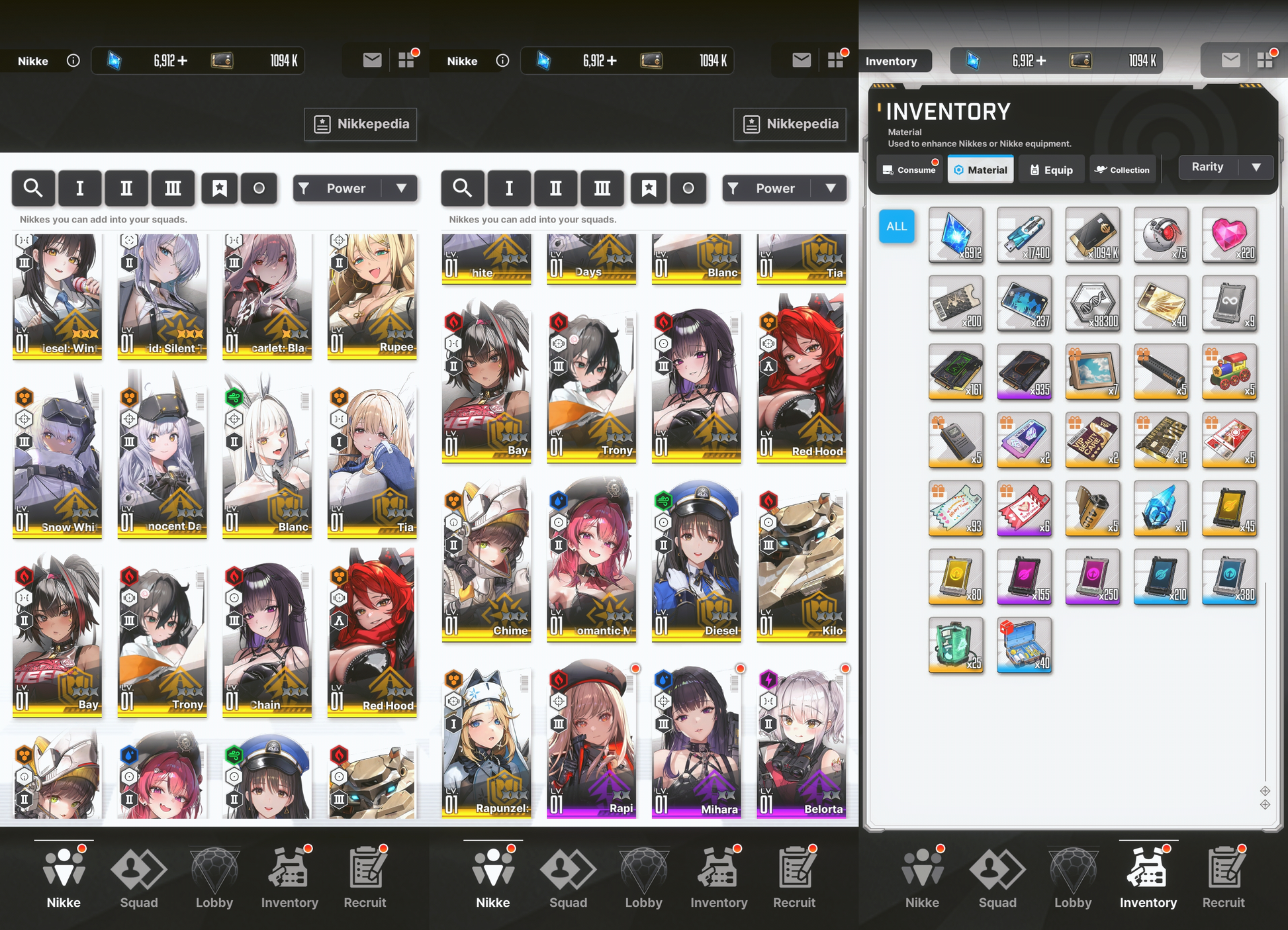 [GLOBAL] [INSTANT] MLB 4X Diesel: Winter Sweets + Brid: Silent Track | GODDESS OF VICTORY NIKKE starter account Max Limit Break (see options)-Mobile Games Starter