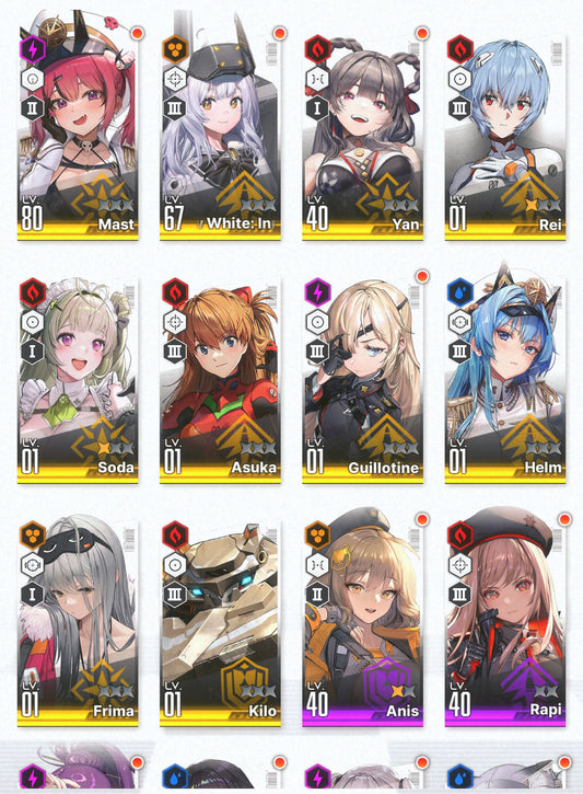 [GLOBAL] [INSTANT] NIKKE 10SSR Asuka+2 Rei+Skin+2 Soda+Yan+ GODDESS OF VICTORY starter account Evangelion-Mobile Games Starter