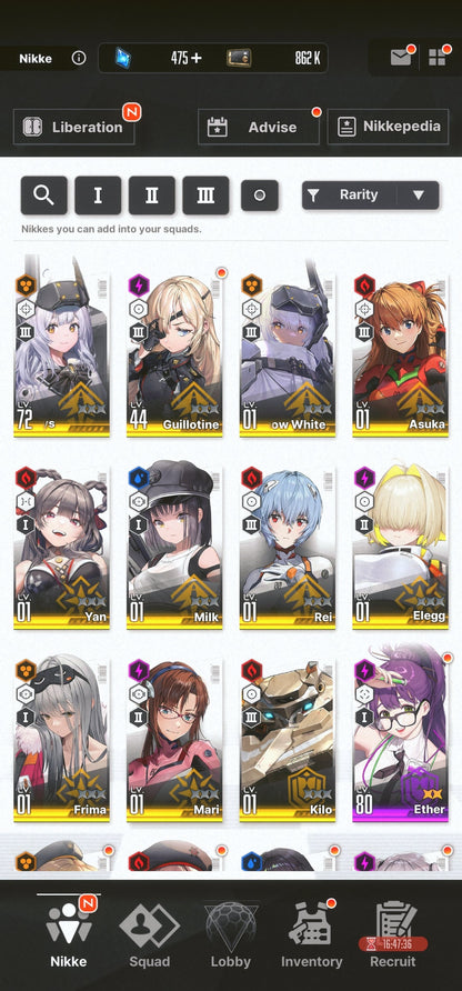 [GLOBAL] [INSTANT] NIKKE 11SSR 3Collab Asuka+Rei+Mari+Skin+Elegg+Yan++ GODDESS OF VICTORY starter account Evangelion-Mobile Games Starter