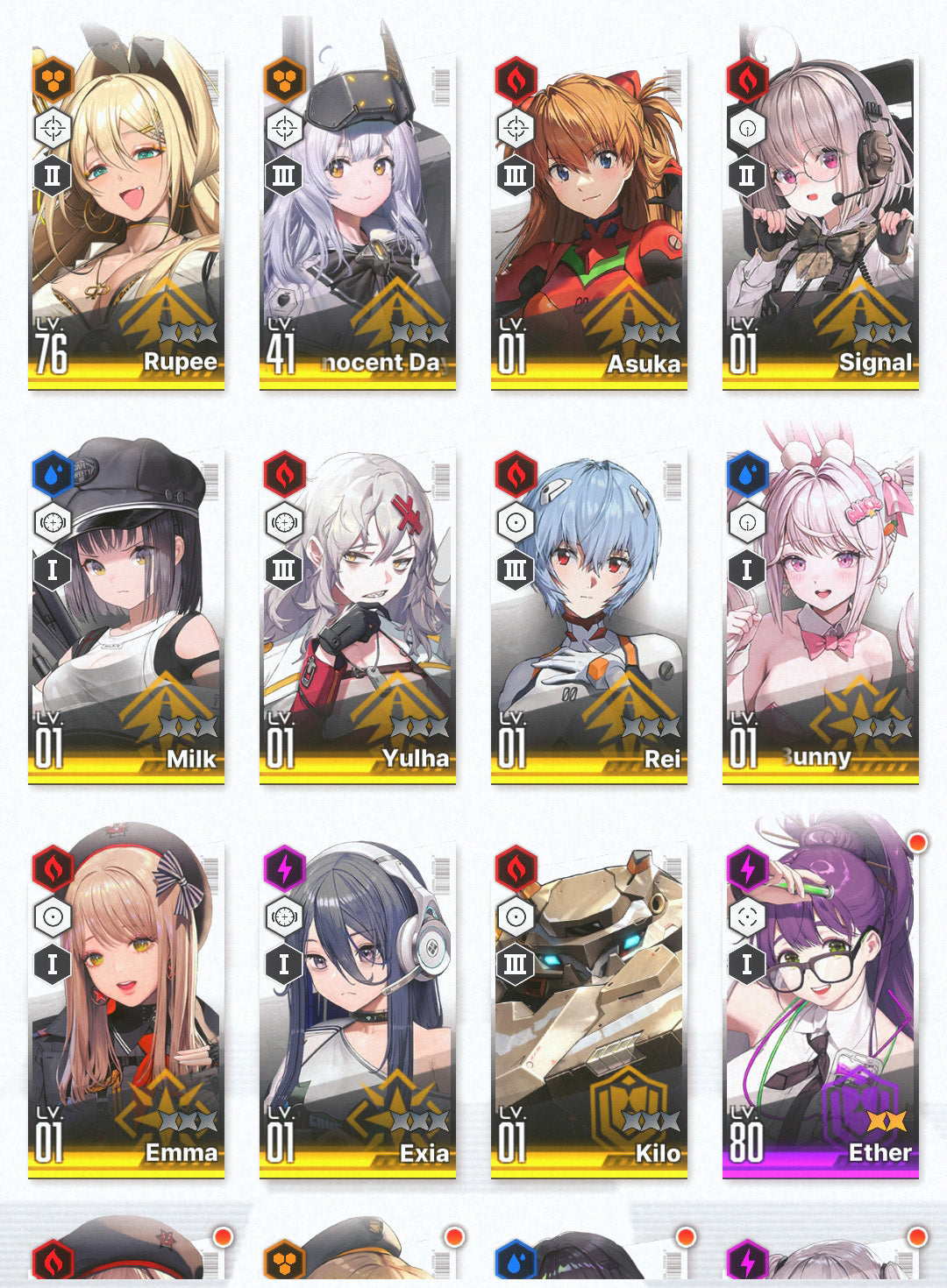 [GLOBAL] [INSTANT] NIKKE 11SSR Asuka+Rei+Skin+Bunny Alice++ GODDESS OF VICTORY starter account Evangelion-Mobile Games Starter