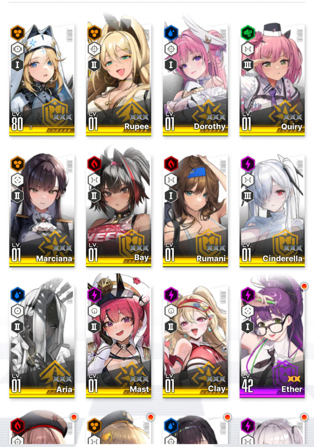 [GLOBAL] [INSTANT] NIKKE 11SSR Cinderella+Dorothy+Marciana+Bay+Clay+Mast++ GODDESS OF VICTORY starter account-Mobile Games Starter