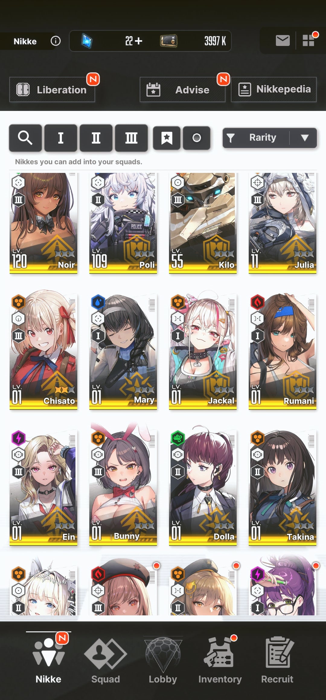 [GLOBAL] [INSTANT] NIKKE 13SSR 3 Chisato+Takina+Crown GODDESS OF VICTORY Lycoris starter account-Mobile Games Starter