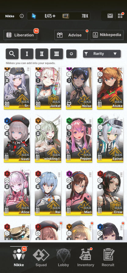 [GLOBAL] [INSTANT] NIKKE 13SSR 3Collab Asuka+Rei+Mari+Skin+Bunny Soda+8400 gems++ GODDESS OF VICTORY starter account Evangelion-Mobile Games Starter