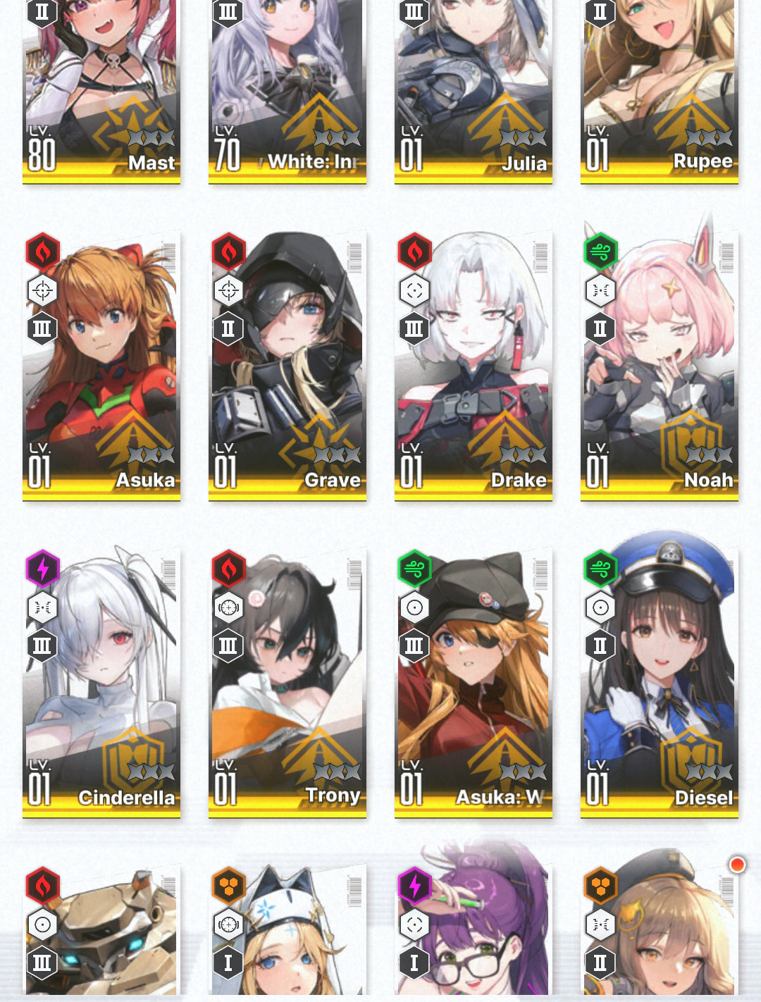 [GLOBAL] [INSTANT] NIKKE 14SSR Asuka+Asuka Wille+Skin+Cinderella+Grave+Trony+Mast+Julia+Rupee++ GODDESS OF VICTORY starter account Evangelion-Mobile Games Starter