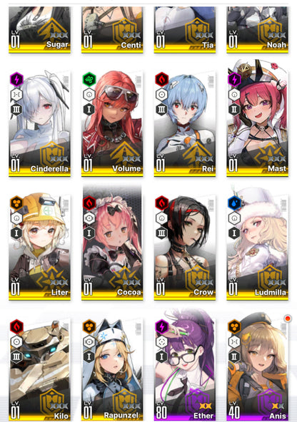 [GLOBAL] [INSTANT] NIKKE 18SSR Asuka+Rei+Skin+Cinderella+Grave+Liter+Volume+Tia++ GODDESS OF VICTORY starter account Evangelion-Mobile Games Starter