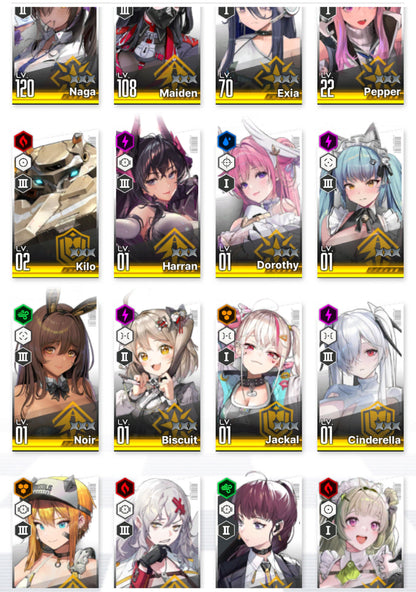 [GLOBAL] [INSTANT] NIKKE 18SSR Cinderella+Dorothy+Harran+Maid Privaty+Noir+Soda+ GODDESS OF VICTORY starter account-Mobile Games Starter