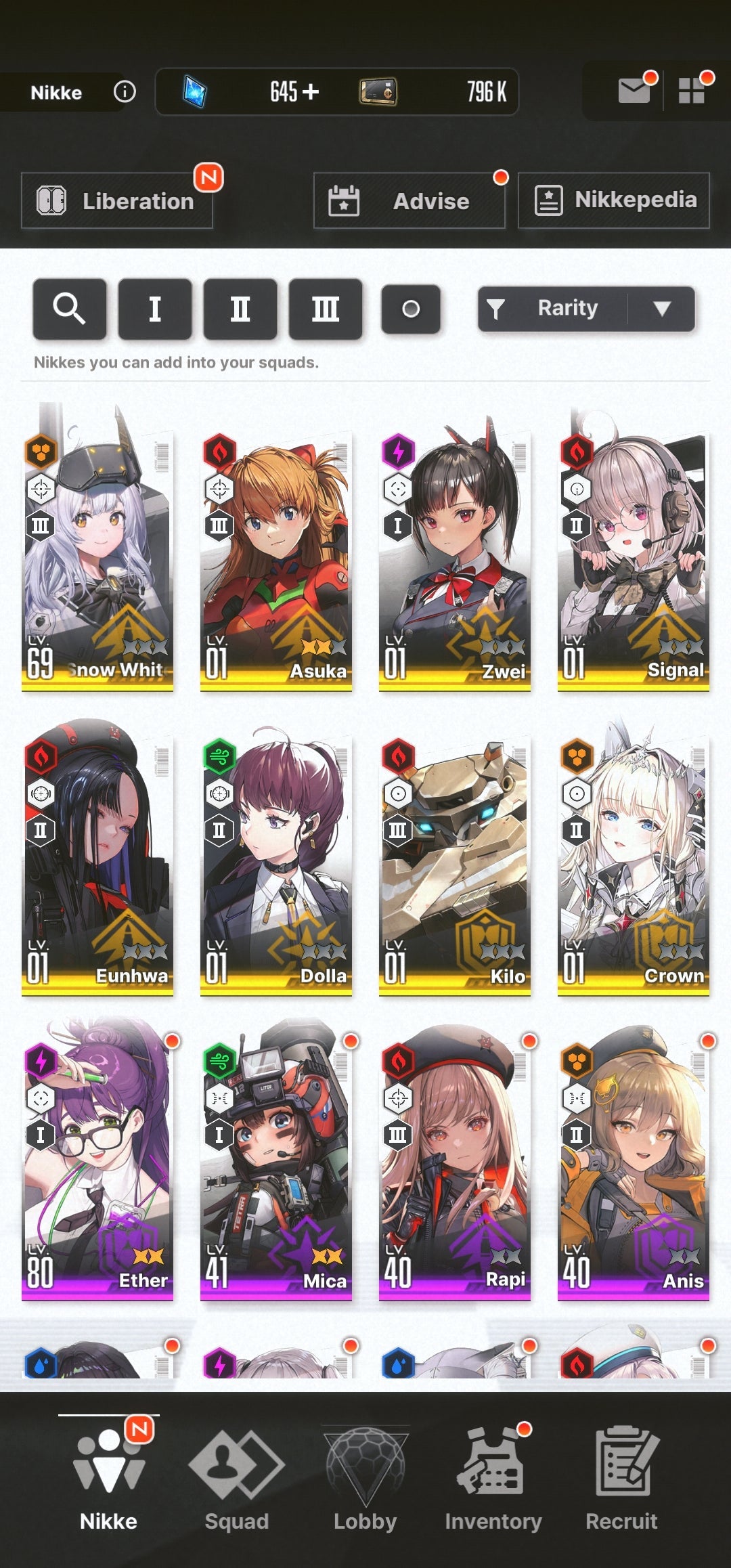 [GLOBAL] [INSTANT] NIKKE 8SSR 3 Asuka+Skin+Crown+Zwei+ GODDESS OF VICTORY starter account Evangelion-Mobile Games Starter