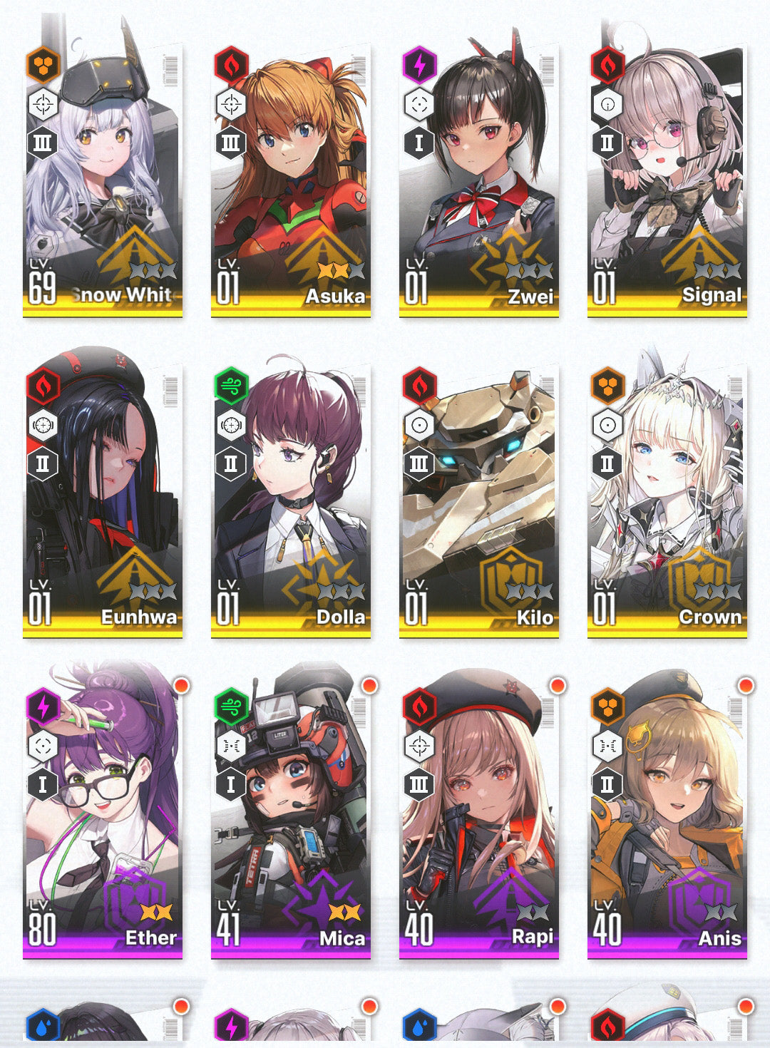 [GLOBAL] [INSTANT] NIKKE 8SSR 3 Asuka+Skin+Crown+Zwei+ GODDESS OF VICTORY starter account Evangelion-Mobile Games Starter