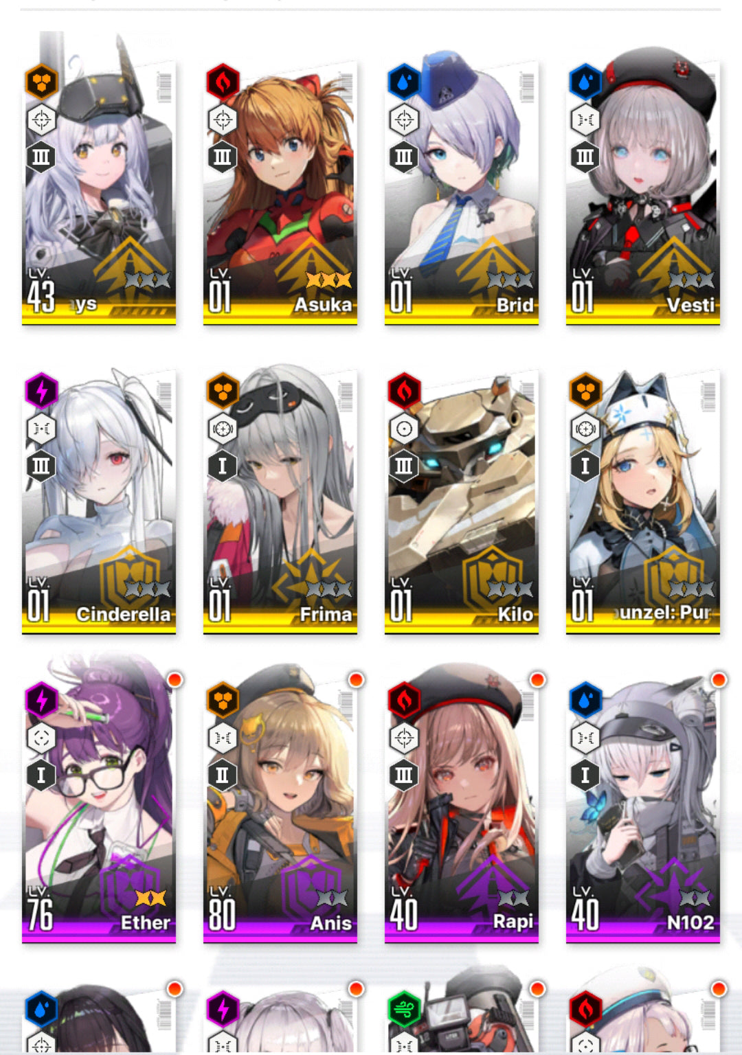 [GLOBAL] [INSTANT] NIKKE 8SSR MLB 4 Asuka+Skin+Cinderella+12000 gems++ GODDESS OF VICTORY starter account Evangelion-Mobile Games Starter