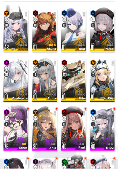 [GLOBAL] [INSTANT] NIKKE 8SSR MLB 4 Asuka+Skin+Cinderella+12000 gems++ GODDESS OF VICTORY starter account Evangelion-Mobile Games Starter