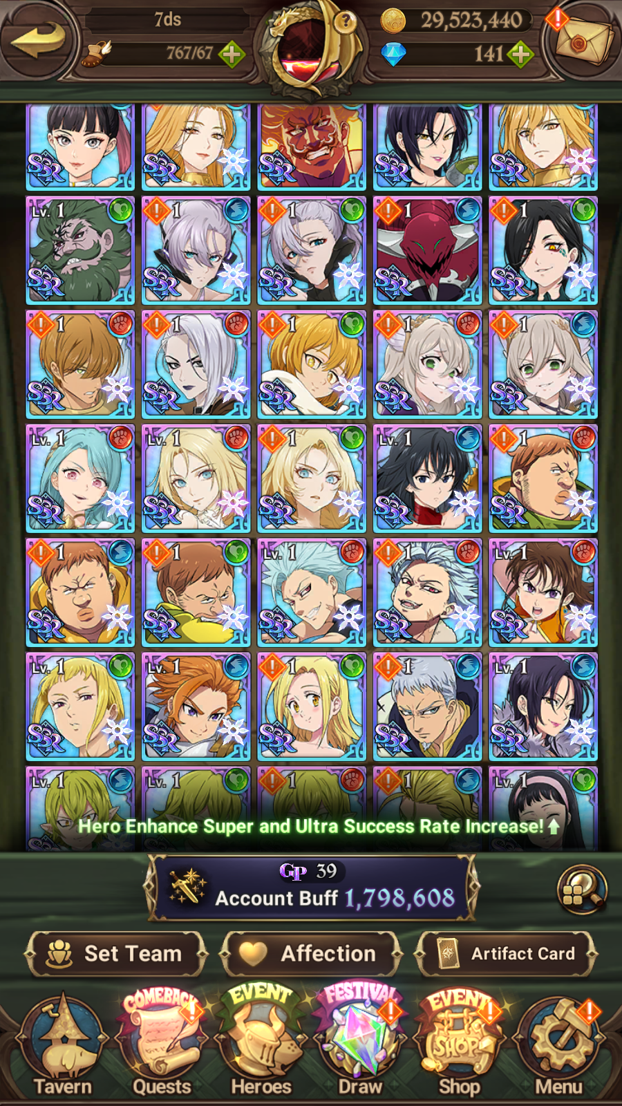 [GLOBAL] Mushoku Collab Ultimate Escanor++ 7DS Seven Deadly Sins: Grand Cross Resource Starter Account-Mobile Games Starter